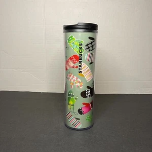 Starbucks Vaso de Viaje Café Caliente Frío Taza Invierno Navidad Mitones 16 Oz - Imagen 1 de 8