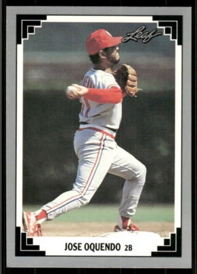 1991 Leaf #58 Jose Oquendo - Image 1 of 2