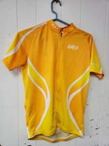 Louis Garneau Mens Size XL Yellow Half Zip Up Biking Cycling Shirt Bicycles Plus - Picture 1 of 2