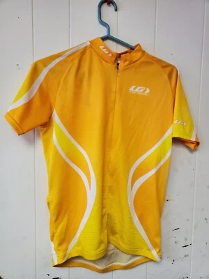 Camisa Louis Garneau Para Hombres Talla XL Amarilla Media Cremallera Ciclismo Bicicletas Plus Foto 1 de 2