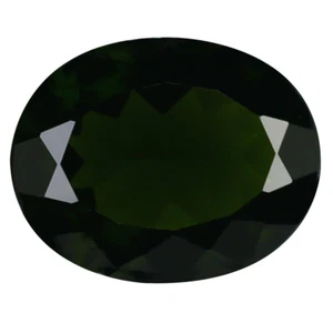 2,03 ct Supreme Ovalschliff (10 x 8 mm) unbeheizt / unbehandelt grün Chromdiopsid - Bild 1 von 1