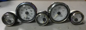 Faria Multi Function Tachometer 10 - 70 PRM MPH Fuel Volts Tilt/Trim Gauges Set - Bild 1 von 9