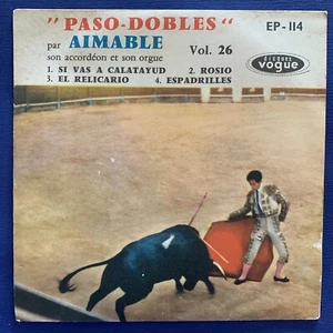 FOLK EP - Paso Dobles - AIMABLE - VOGUE Israeli 1960 Original 7'' Red Label RARE - Picture 1 of 4