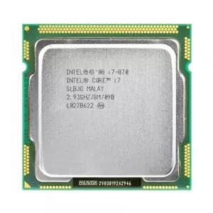 Intel Core i7-870 CPU Quad-Core 2.93 GHz 8M SLBJG LGA 1156 95W Processors - Picture 1 of 2