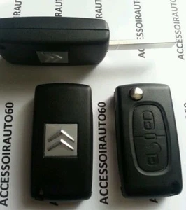 Carter chiave plip chiave telecomando per Citroen C2 C3 C1 C3 Pluriel • - Foto 1 di 5