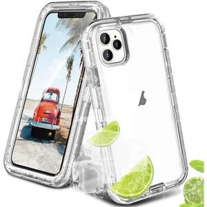 For iPhone 15 14 13 12 11 Pro Max X XR 6 7 8 Plus SE Shockproof Clear Cover Case - Picture 1 of 26