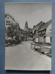alte Ansichtskarte Postkarte AK Oederan Sachsen St. Marien Kirche Dorfansicht - Picture 1 of 2