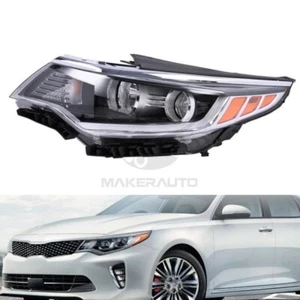 Halogen Headlight W/O LED DRL For 2016-2018 Kia Optima LH Driver Side - Picture 1 of 12