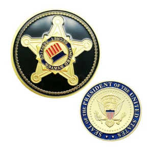 Servicio Secreto de los Estados Unidos USSS Sello del Presidente de los Estados Unidos Desafío Moneda Oro - Imagen 1 de 7