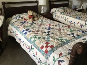 antique furniture bedroom twin beds (2) - Picture 1 of 2