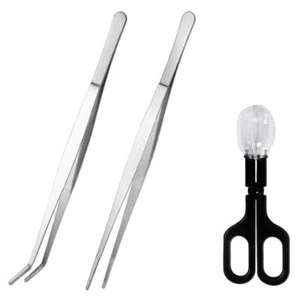 Aquarium Tweezers Extra Long 15 inches, Reptile Feeding Tongs Stainless Steel... - Picture 1 of 5