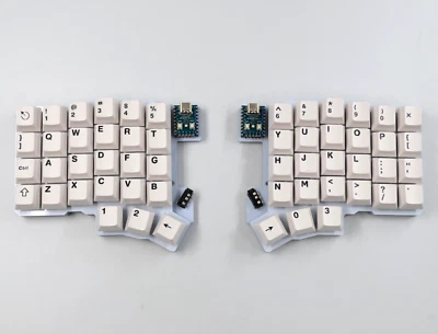 Silakka54 Split Custom Mechanical Keyboard Holy Panda Lubed GMK BOW - Image 1 of 4
