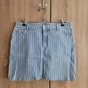 Minirock | Jeansrock| Rock | gestreift | Janina | L | Gr. 42 | Wie neu! - Bild 1 von 5