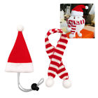 2pcs Dog Cat Hamster Fun Holiday Cosplay Soft Pet Christmas Hat Set With Scarf