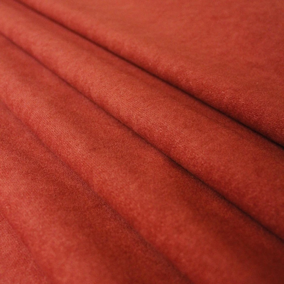 Wine Red Felt Curtains Soft Furnishing Fabric Upholstery By The Metre - Image 1 of 1