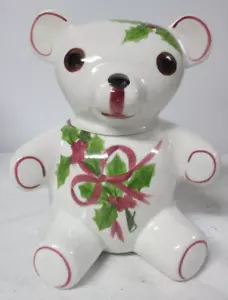 BISCOTTIERA ORSO 12" BLU FLOREALE VINTAGE N.S. CERAMICA DI QUALITÀ GUSTIN - Foto 1 di 9