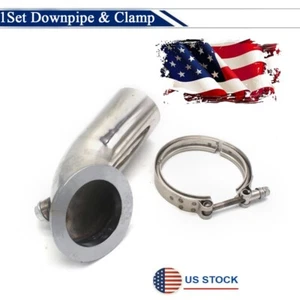 For Turbo HY35 HE351 3" 90° Stainless Downpipe Elbow Adapter Flange Clamp - Picture 1 of 8