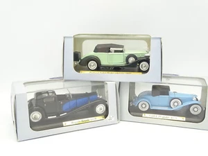 Solido 1/43 - Lot Of 3: Bugatti Royale - Packard 8 - Cord L29 - Picture 1 of 1