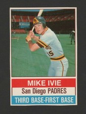 1976 HOSTESS #103  Mike Ivie  SAN DIEGO PADRES  EX-MINT  A