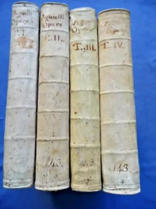 Agnelli – Esercizi Spirituali S. Ignazio di Loyola – Roma 1695 – 4 Tomi – Raro - Foto 1 di 24