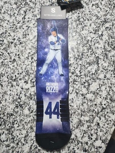 Mens Anthony Rizzo Cubs Socks Blue Size L  Players Choice NWT Licensed Official - Picture 1 of 7