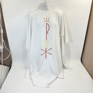 2 Catholic Chasubles Priest Vestments – Embroidered Eucharist Pax Chi-Rho Liturg - Picture 1 of 18