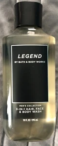 Bath and Body works Men's Legend 3-IN-1 Hair Face Body Wash shower gel 10oz NEW - Picture 1 of 1