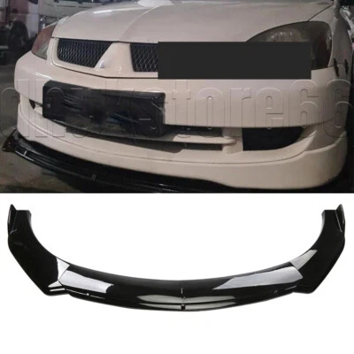 For Mitsubishi Lancer CJ CY CF Sedan Front Bumper Lip Splitter Glossy Black - image 1 of 4