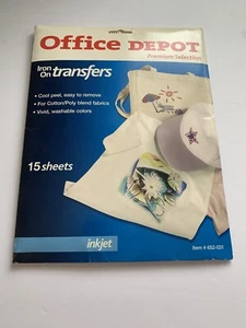 Office Depot 15pc. Iron On Transfer Sheets For Printer - Bild 1 von 2