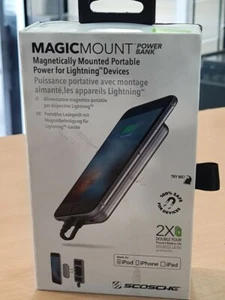 Scosche MagicMount Magnetic Power Bank for iphone X XR 11 12 13 14 Pro Max Black - Picture 1 of 6