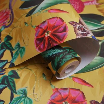 Holden Wonderland Wallpaper Tropical Rainfoest Ochre / Multi 91190 - Image 1 of 3