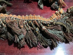 Antique French Tassel Fringe Wool Napoleon III  3'' Passementerie [By the Yard] - Bild 1 von 7