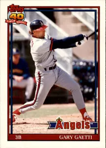 1991 Topps Traded #44T Gary Gaetti - NM - Picture 1 of 2