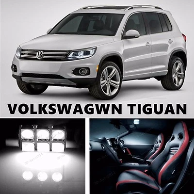 Kit de pacote interno 9 peças LED xenônio luz branca para VOLKSWAGEN TIGUAN - Imagem 1 de 4