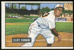 1951 Bowman #244 Cliff Fannin St. Louis Browns - Imagen 1 de 2