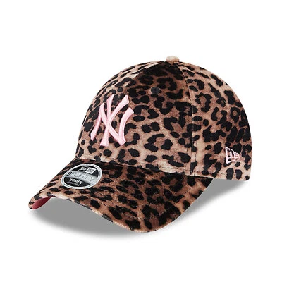 New Era MLB 9FORTY Women Damen Cap Leo Kappe Leopard Velours New York Yankees