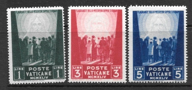 Sello de la Ciudad del Vaticano, sc # 99-101 (3), MNH / VA - 104 Foto 1 de 1