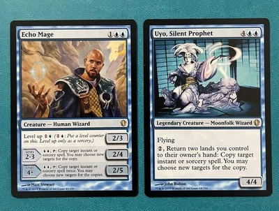 MTG NM Echo Mage + Uyo, Silent Prophet, Commander 2013, Regular, English - Image 1 of 2