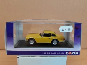 CORGI VANGUARDS VA14702 TRIUMPH TR6 TECHO RÍGIDO MIMOSA AMARILLO ESCALA 1,43 - Imagen 1 de 18