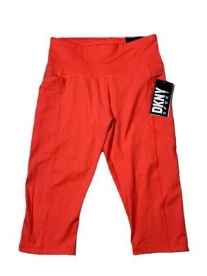 Leggings deportivos DKNY para mujer cintura alta, súper soporte ajustados naranja, talla S nuevos con etiquetas Foto 1 de 4