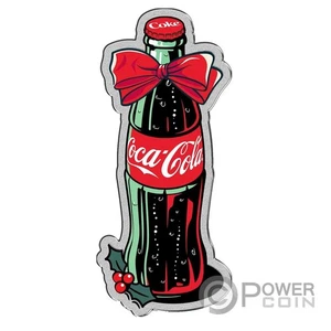 COCA COLA Holiday Bottle 1 Oz Moneda Plata 2$ Niue 2025 - Bild 1 von 5