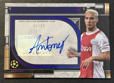 2021-22 Topps Museum Collection UCL Archival /99 Antony Auto - Image 1 of 2