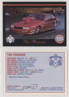 1989 Checkered Flag IHRA Tim Freeman #25 - Image 1 of 2
