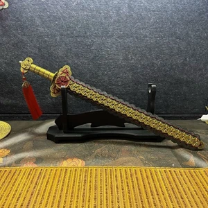 Antigua moneda china de bronce espada tejida a mano Zhang Tianshi espada de cobre - Imagen 1 de 8