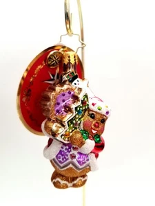 Christopher Radko - ¡Lata de hombre de pan de jengibre! Gem #1020639 Gingerbread Man & Cookies  - Imagen 1 de 4