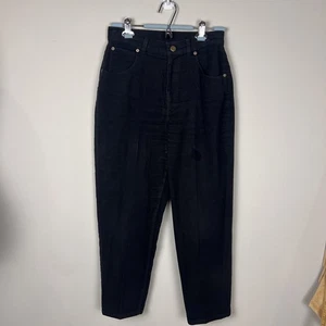 Pantalone donna J. Peterman Company 100% cotone nero dritto gamba larga - Foto 1 di 8