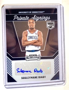 2025 Panini Firme Private #SD SOULEYMANE DIABY AUTO NIL UConn - Foto 1 di 2
