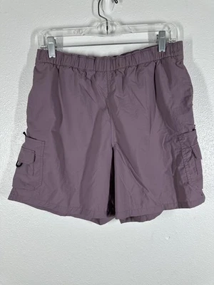 Pantalones Cortos Columbia Para Mujer Pequeños Púrpura Carga Senderismo Nylon Cintura Elástica AL4367 Foto 1 de 4