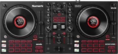 Numark Mixtrack Platinum FX 4-Deck DJ-Controller Jowheel-Display Effektpaddeln - Bild 1 von 4