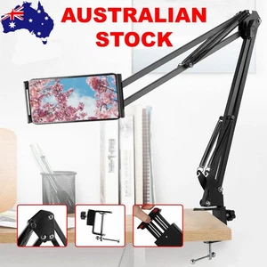 360Β° Rotation Tablet phone Holder for Bed Adjustable Long Arm Bed Stand Mount - Picture 1 of 11
